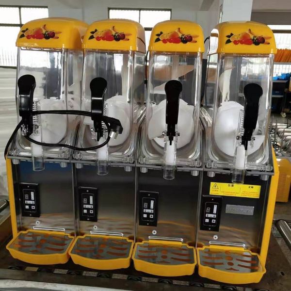 Hot Sale Four Tanks 48L Commercial Snow Melting Machine Beverage Fruit Juice Cold Drink Dispenser 1500W