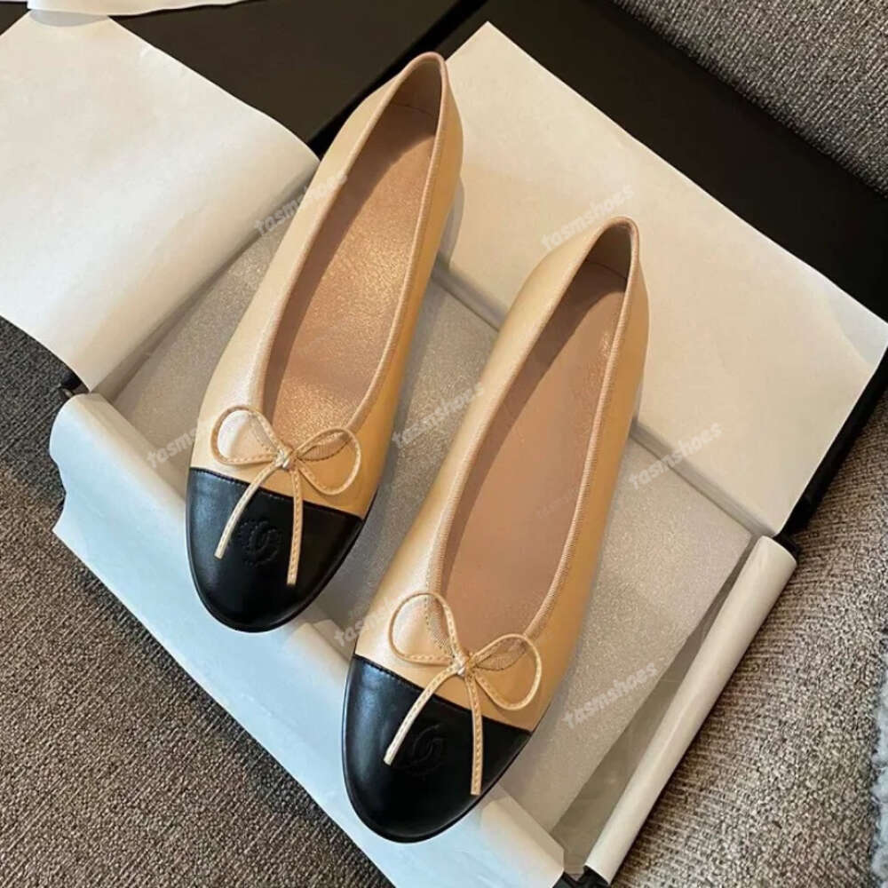 Designer Sandals Ballet Flats Shoes Slingback High Heels Paris Brand Women Dress Shoe Black Quilted Genuine Leather Slip on Ballerina Luxury Round T