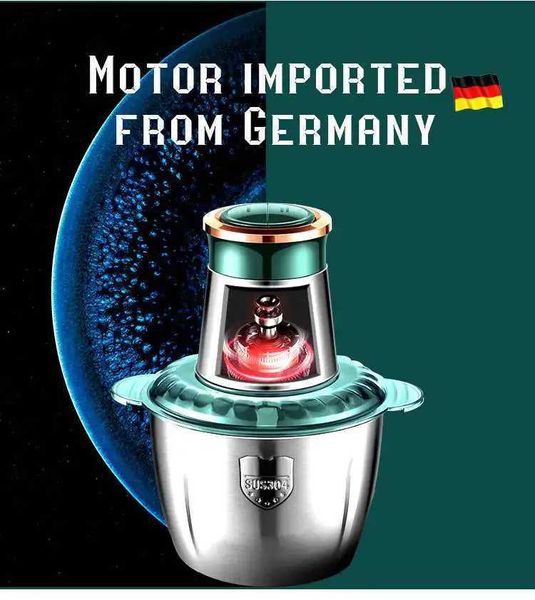 Electric Meat Grinder Stainless Steel Chopper Kitchen Utensils Vegetable Grinder Slicer Household Blender Food Processor B240803