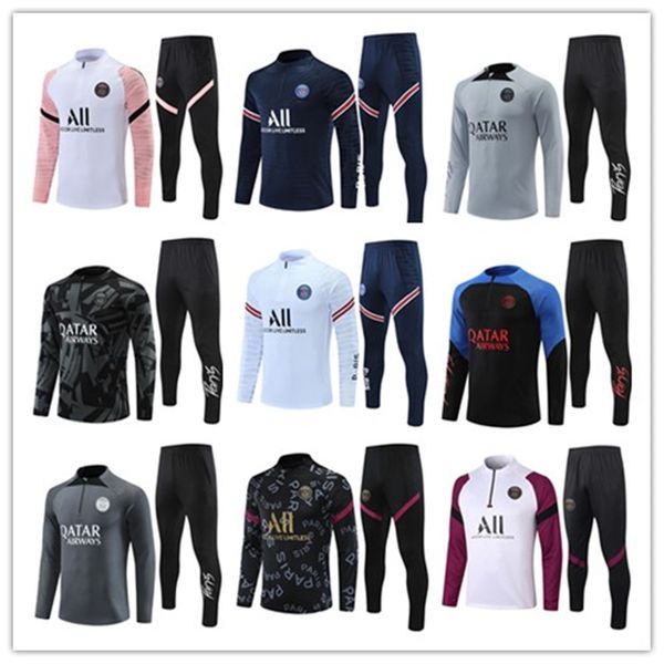 23 24 men and kids tracksuit training MBAPPE survetement chandal kit NEYMAR JR KIMPEMBE FABIAN MARQUINHOS R SANCHES VERRATTI MUANI M ASENSIO