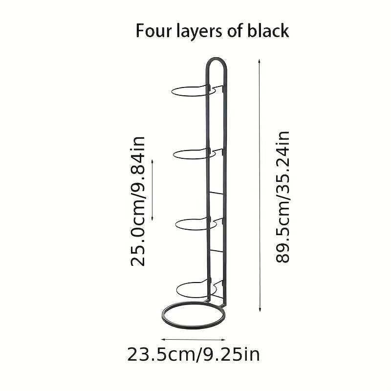 TEMU 4 Tier Basketball Rack, Detachable Ball Rack For Basketball, Football, Volleyball - White Iron Storage Organizer, Thanksgiving Basketball