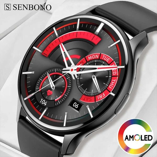 SENBONO Men Smart Watch HK89 1.43 AMOLED Answer Make Call Watch Always On Display IP68 Waterproof Sport Smartwatch Women Men M240824