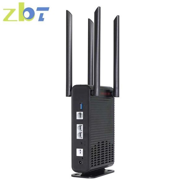 Routers ZBT WIFI6 router 1800Mbps USB3.0 Openwrt firmware DDR3 256MB flash 16MB 3 * Gigabit LAN WAN 802.11ax Wifi 6 hotspot access point Q25