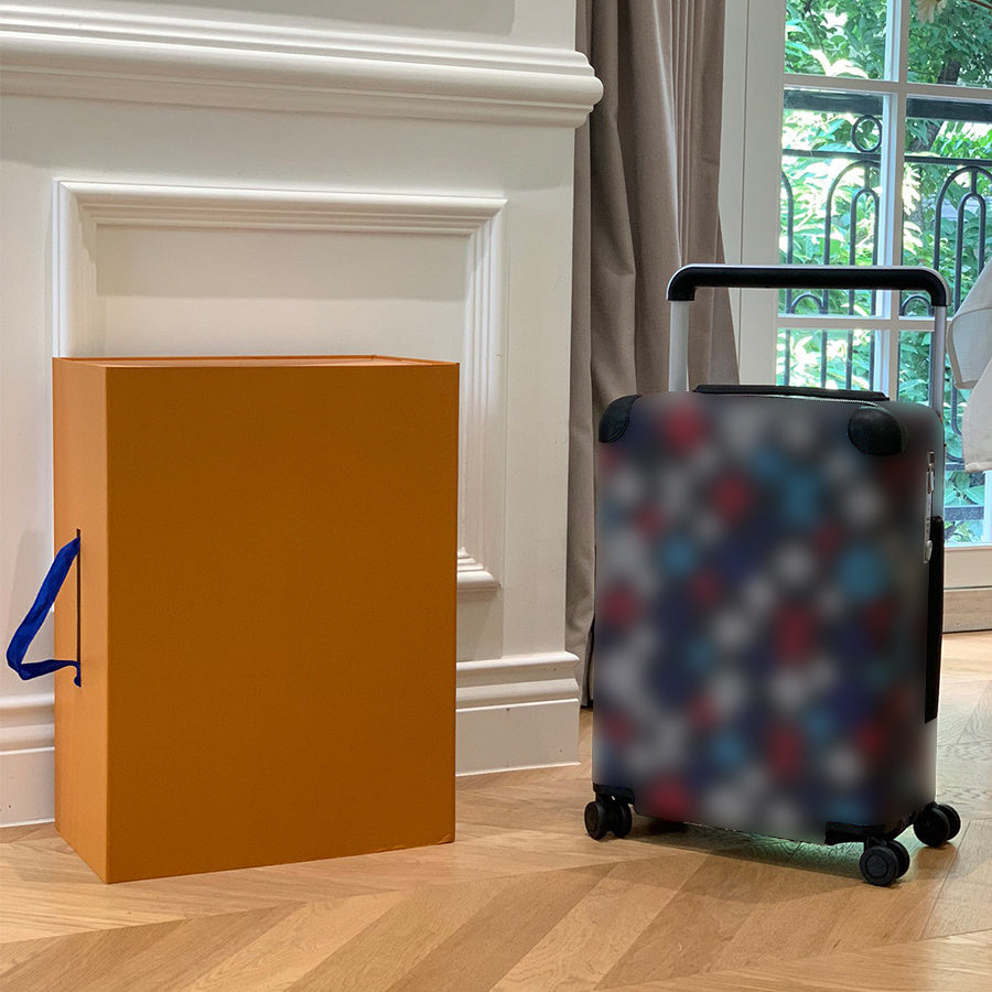 Luggage Designer Suitcases Boarding Case Designer Genuine Leather Carry On Suitcase Luxury 20 inches Spinner Flower Letter Box wheels Trolley Case P