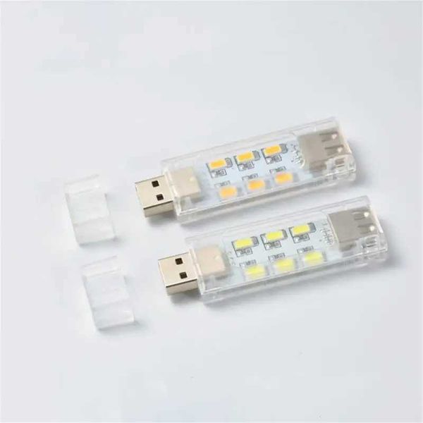 Portable USB LED Book Light Double-sided Reading Book Lamp USB Plug Lamp For Power Bank PC Laptop Notebook Mini Night Light Y240806