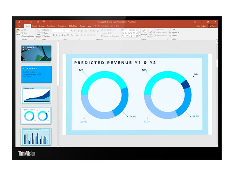 Lenovo ThinkVision M14d - LED monitor - 14" - Campus