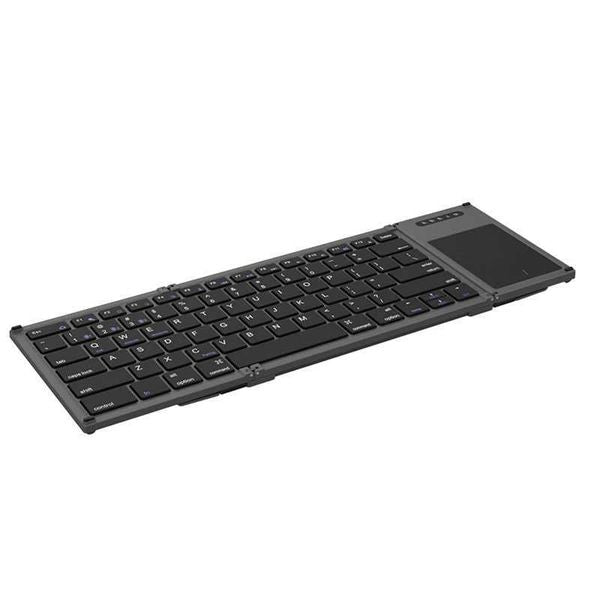 Keyboards Foldable Bluetooth Keyboard Bluetooth 78 Keys Touchpad Keypad Rechargeable For IOS Android Windows PC Laptop Tablet z241127