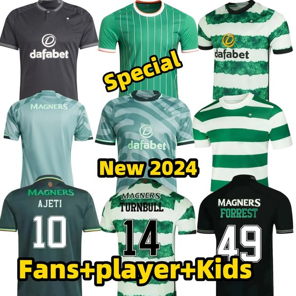 Celts 23 24 KYOGO Football Shirt Fc 2023 2024 European Soccer Jerseys Home Away Third CeLtIC DAIZEN REO McGREGOR 120 Years Hoops Anniversary