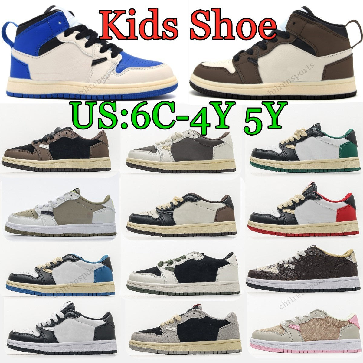 Boys basketball Kids shoes high shoe baby Children youth kid toddler infants sneaker designer blue black trainers toddlers big boy size 22-35