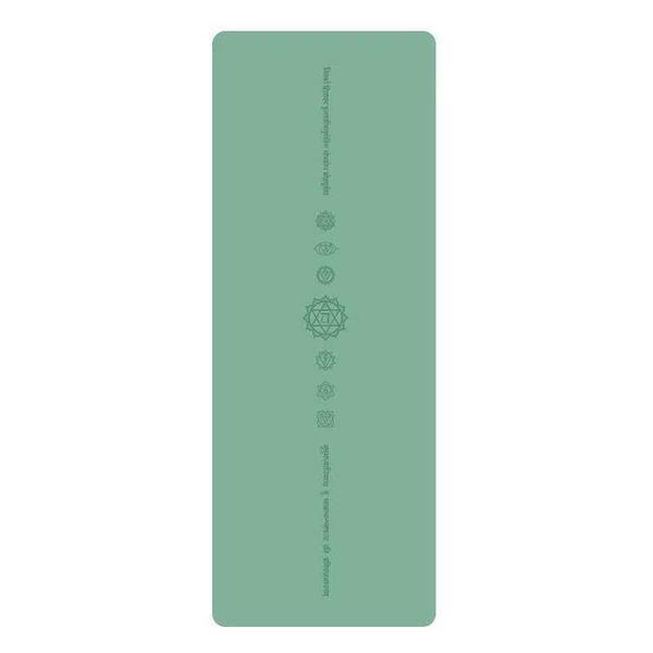 Zen Rhyme PU Natural Rubber Thickened Fitness Non-slip 7 Chakra Yoga Mat Workout Meditation GymXJ240906