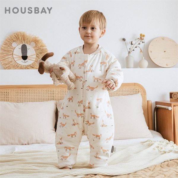 Baby Sleeping Bag Dinosaur Sleep Sack 2.5Tog Winter Warm Kids Play Suits In Room Sleepwear Sleeping Bag For Children 1-4Years 250117