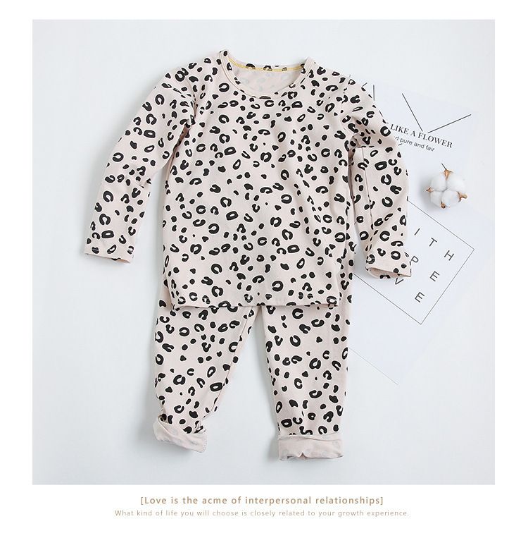 w190 Children&#039;s Leopard Print Sleepwear & Loungewear Cotton, Sizes 18M-8Yrs