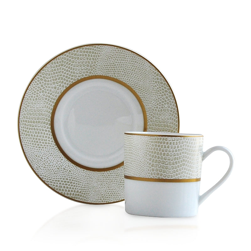 Bernardaud Sauvage White After Dinner Saucer