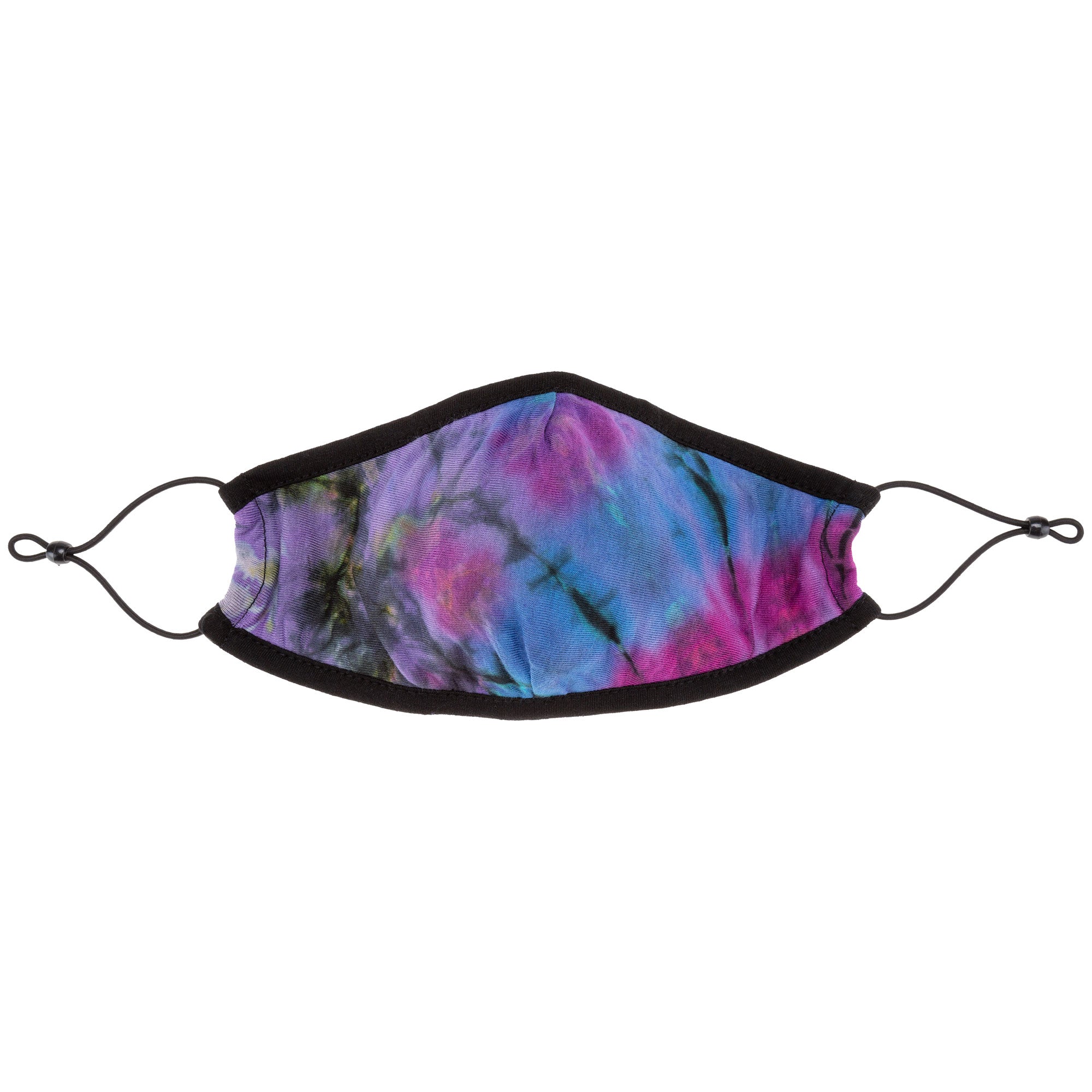 Tie-Dye Protected Face Mask - Multicolor Stripes - Single