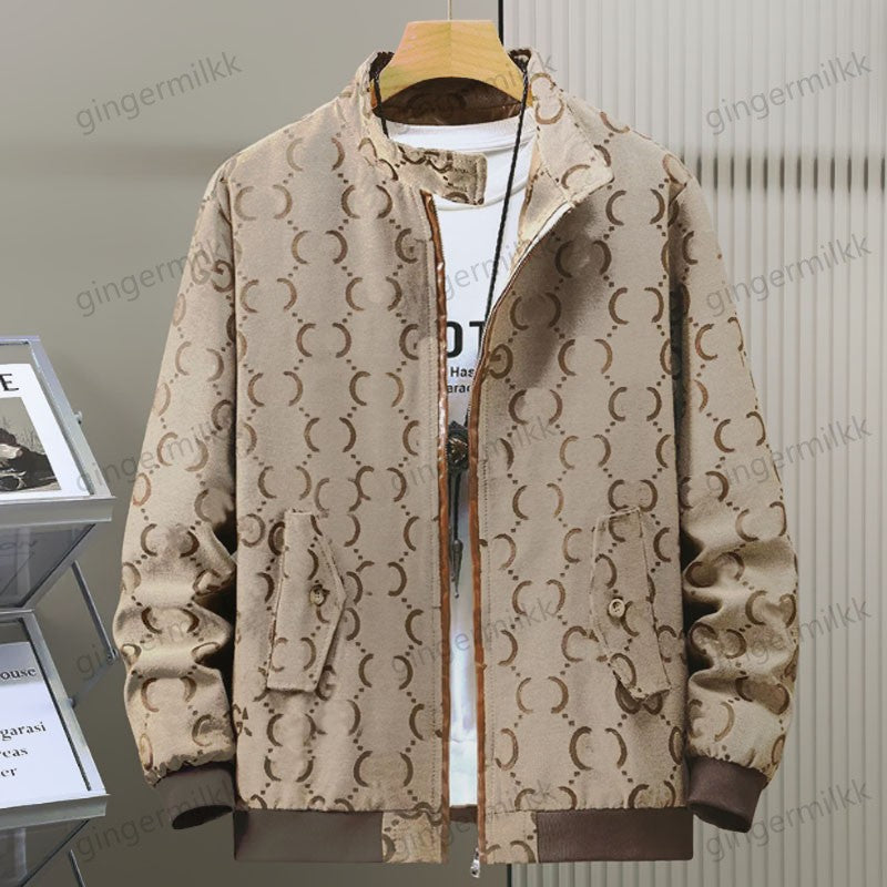 Men&#039;s Jacket Designer Jackets With Letter Jacquard Designer Coat Canvas Joker Stand Collar Coats High Street Jacket size M-5XL