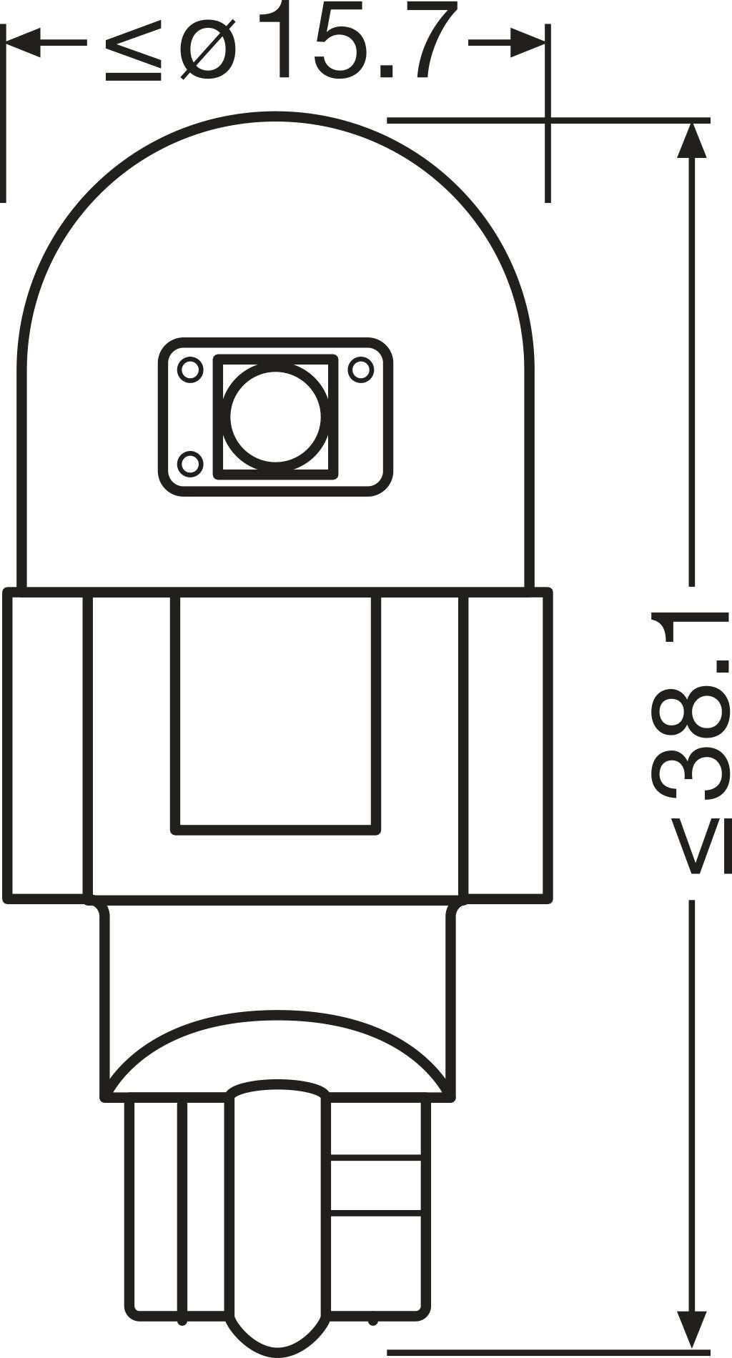 Bulb, interior light OSRAM 921DRP-2BL