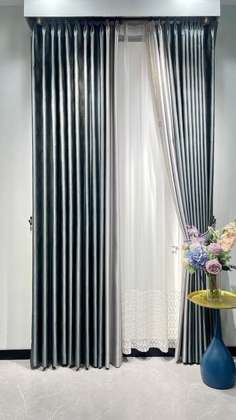 Dazzle colour silk high precision curtain fabric factory direct sale woven colour jacquard wholesale special offer