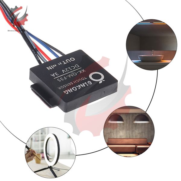 DC 12V 3A Bathroom Mirror Switch 3-5MM 36W Touch Sensing Automatic Switch Sensor Led Light Mirror Headlight Lighting Accessories