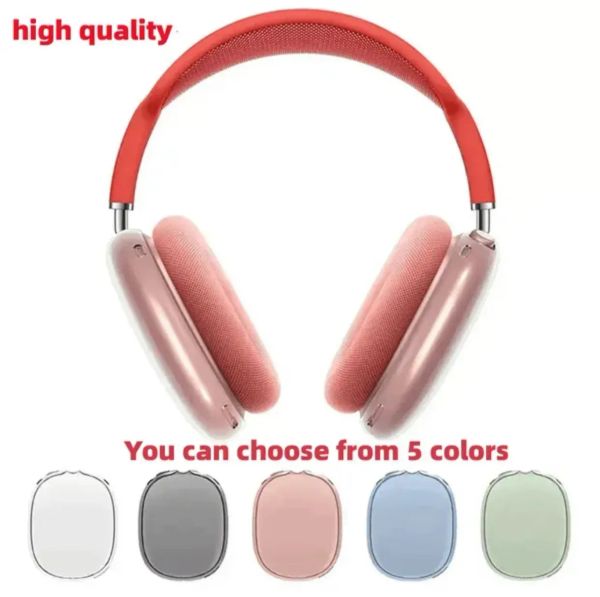 For Airpods Max Headphone Accessories protective case Transparent Solid Silicone Headband Waterproof Protective Case Headphones cases