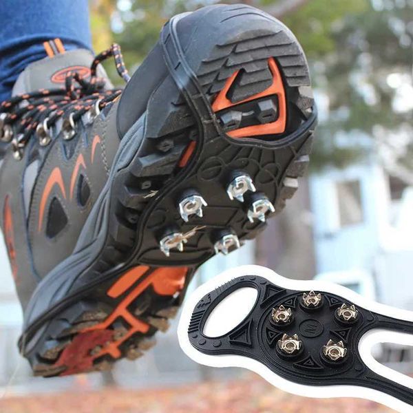 Mountaineering Crampons 1pair Outdoor Ice claw anti-skid shoe snow equipped mountaineering nail simple snowshoes climbing gear crampons harn