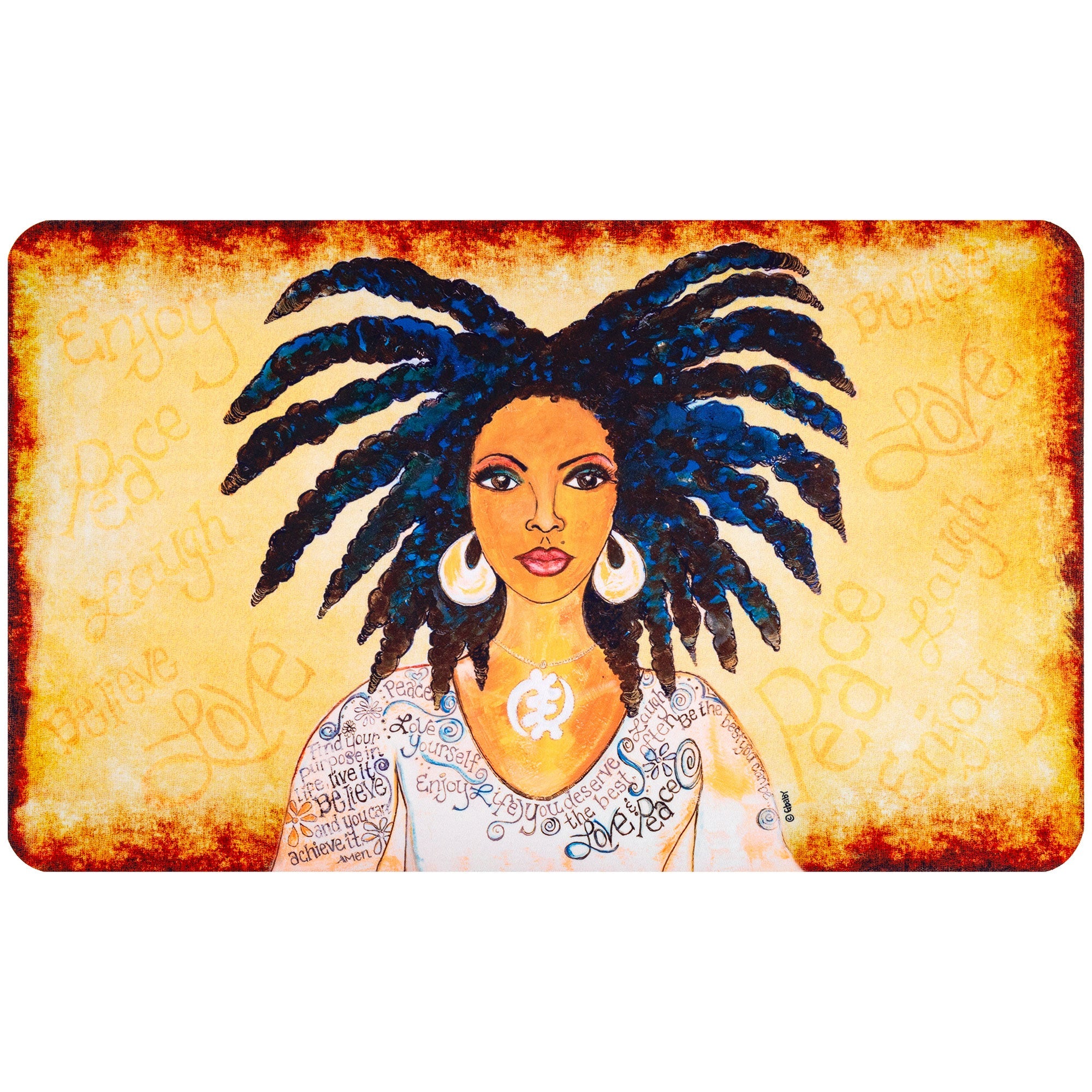 Shades Of Color Floor Mat - Nubian Queen