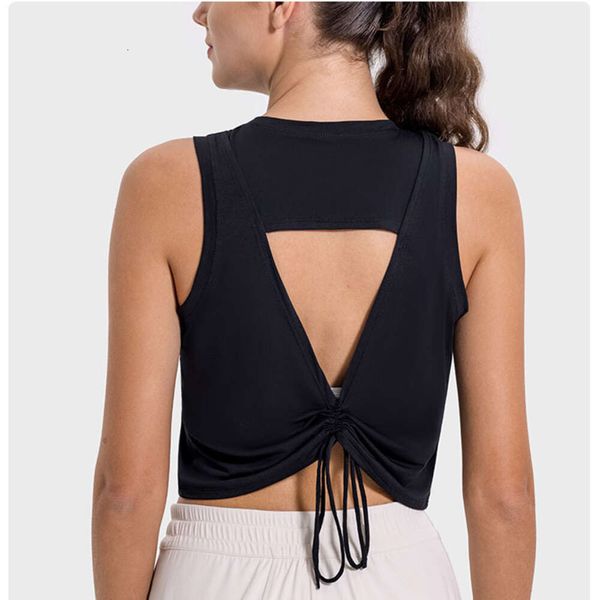 Hollow Out Yoga Tank Top Women Sleeveless Sports Shirt Breathable Running Fitness Vest Gym Workout Clothes