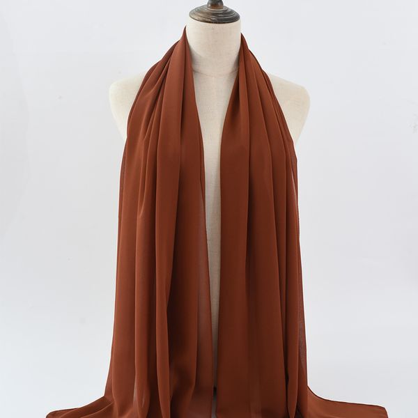 ONE-AT238 Chiffon beads headscarf scarf Pearl chiffon bubble gauze scarf wholesale