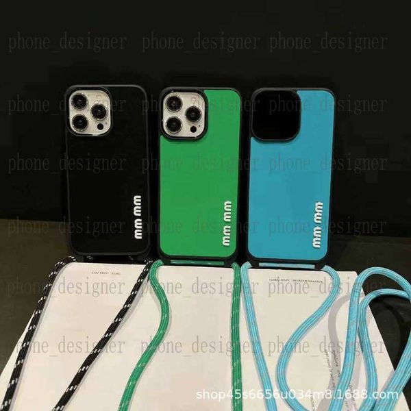 Phone Cases designer Apple 15promax phone case diagonally spanning iPhone 14-13-12 leather case, fully wrapped soft shell, suitable for anti