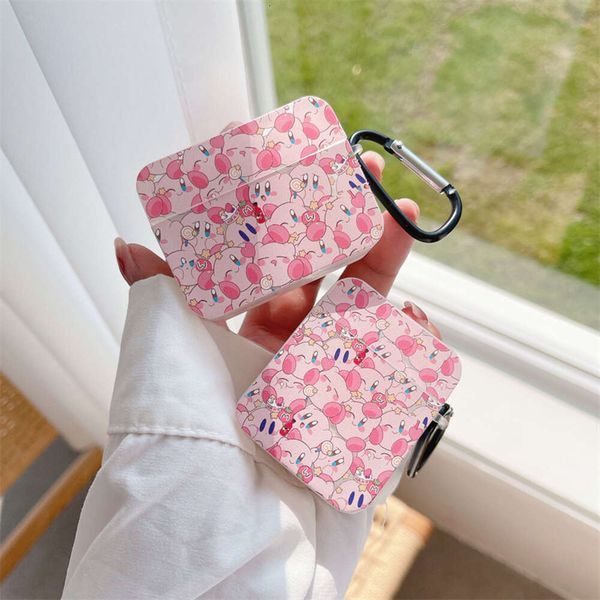 ddmygifts Star Kirby Pro 1-2-3 Generation Suitable for Bluetooth Wireless Earphone Cover Soft Shell Cute Cartoon A