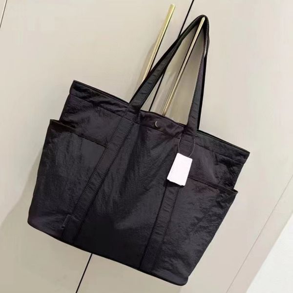 1u Multiple pockets Yoga Fitness Canvas tote bag Large capacity and lightweight Casual, Waterproof leisure multifunctional women&#039;s shou