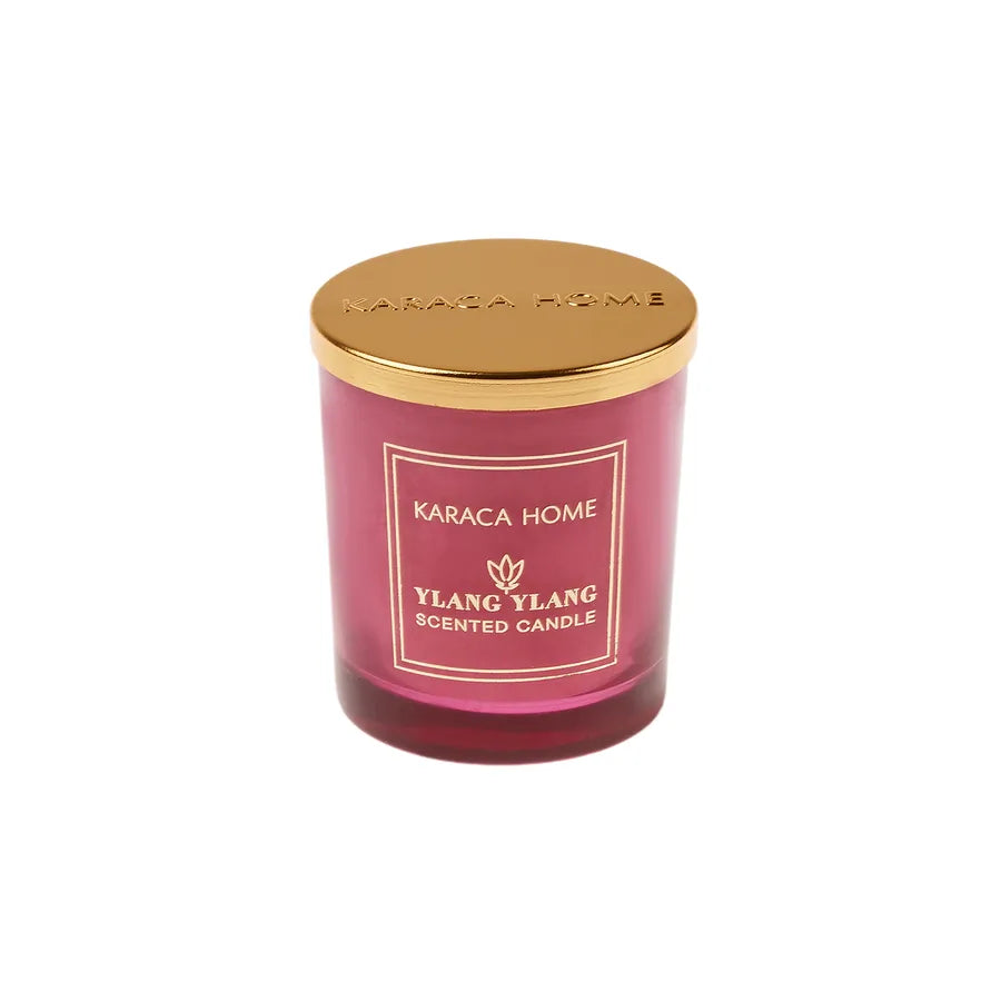 Karaca Home Ylang Ylang Scented Candle, 140g, Pink