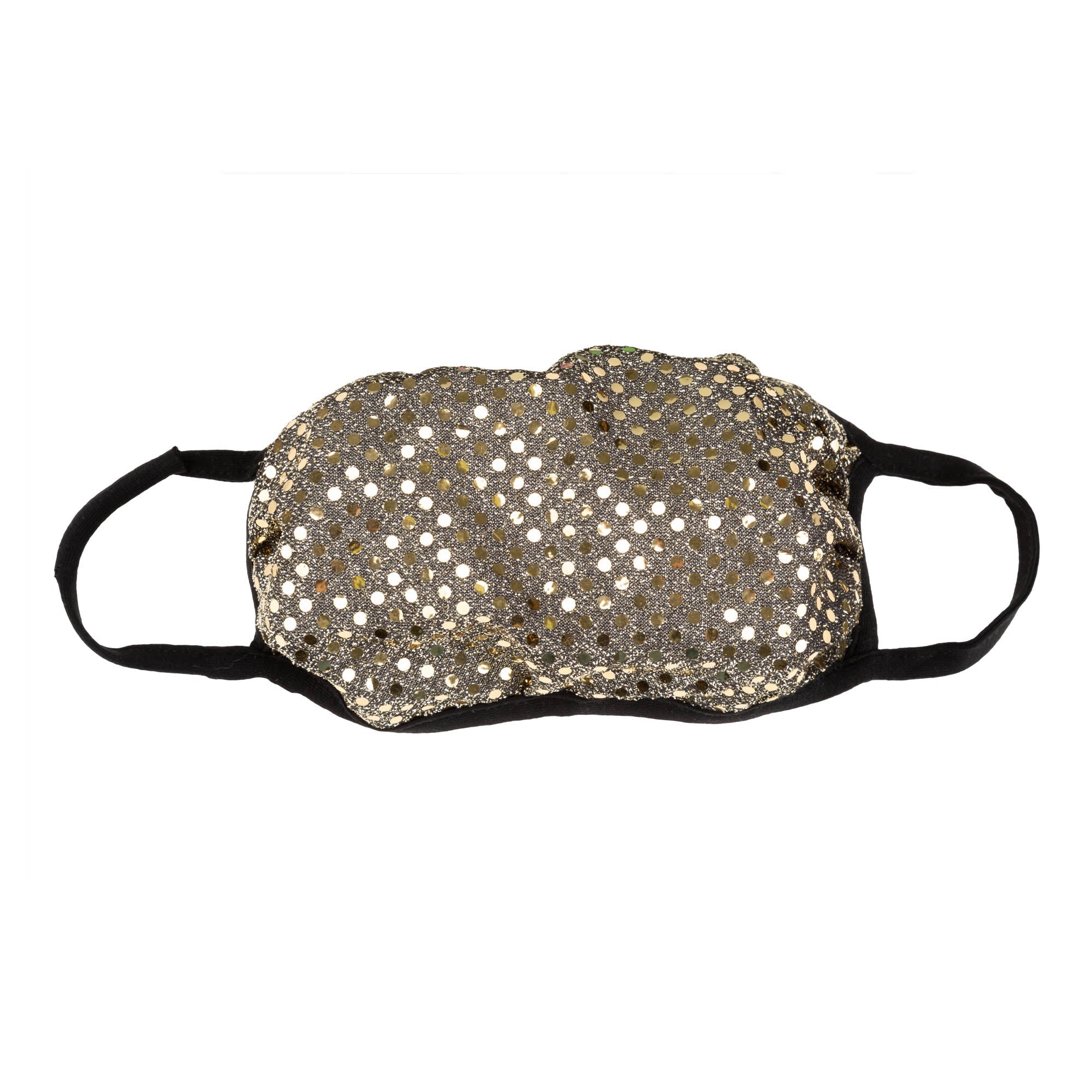 Glitter Face Mask - Made in USA - Gold