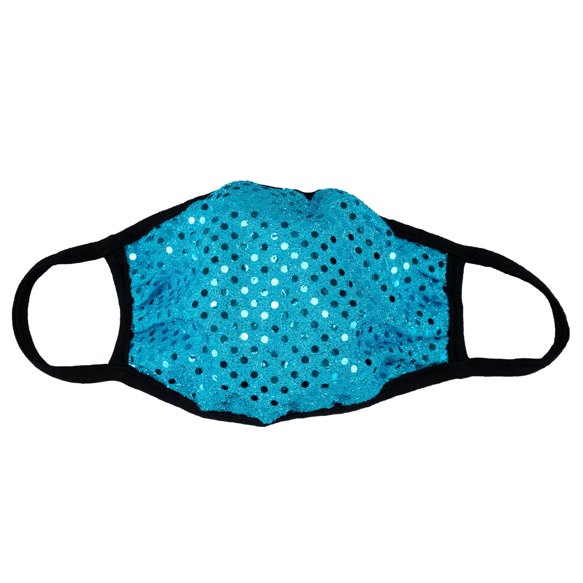 Glitter Face Mask - Made in USA - Teal