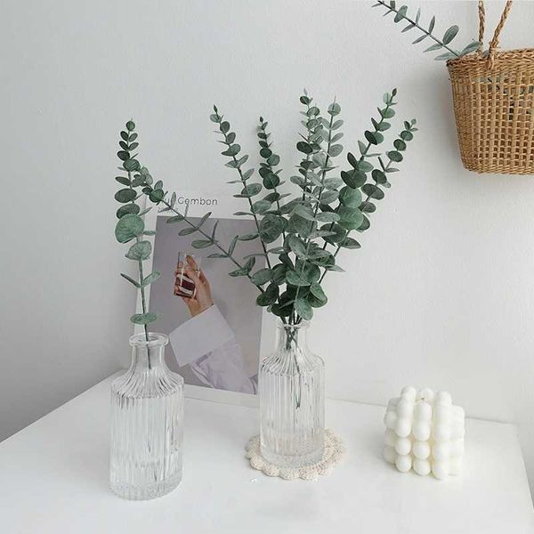 Vases Nordic Glass Vases Transparent Flower Vase Design Hydroponic Terrarium Flower Aromatherapy Bottle Table Vase Home Decor P230411