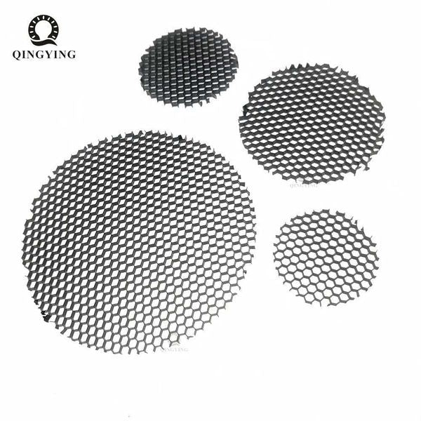 5pcs LED Soft Light Shade Hood Downlight Spotlight Black Round Honeycomb Mesh Cover Anti-glare Anti-dazzling Light Aluminum Y240826