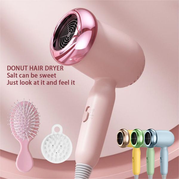 Hair Dryer With Diffuser-2 Speeds,Heating Coog Buttons Straight Curly Hair-Perfect For Home,Travel And Salon Use