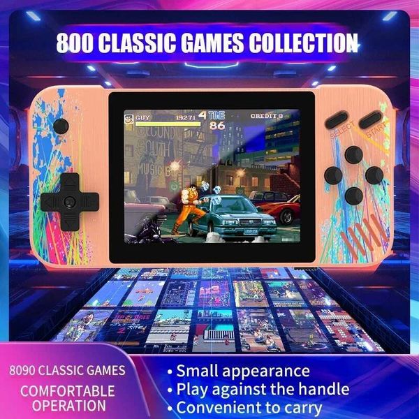 800 In 1 doodle Handheld Game Players Portable Retro Video Console Boy HD 3.5 Inch 1080*680 Resolution Color Screen Games