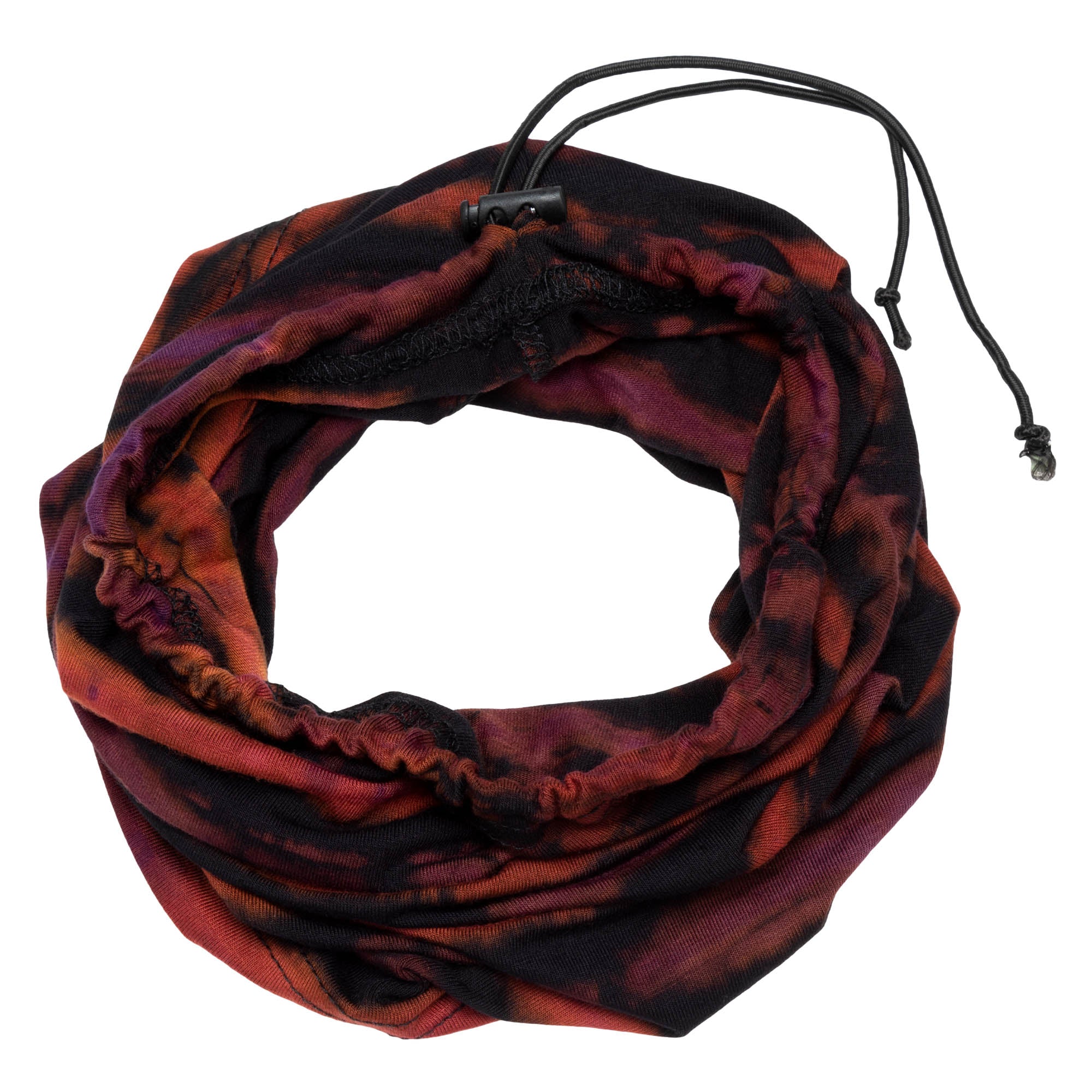 Tie-Dye Gaiter Face Mask - Burnt Orange