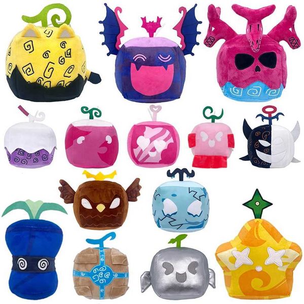 New Kids Toys Blox Fruits Plush Doll Anime Game Stuffed Devil Fruit Horror Doll Plush Toy Home Decor Throw Pillow Children Gifts X241028