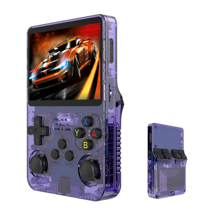 R36S Retro Handheld Video Game Console Linux System 3.5 Inch IPS Screen Portable Pocket Video Player 64GB Games