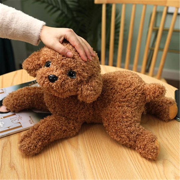 Soft istic Teddy Dog Plush Toy Funny Simulation Stuffed Little Puppy Dolls Lovely Birthday Gift for Baby Kids Girls 250103