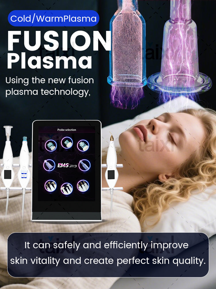 Cold And Hot Plasma Diamond Stamp Ozone Plasma Skin Rejuvenation Anti-aging Facial Care Beauty Equipment