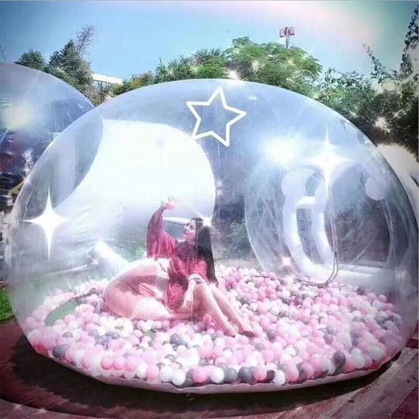 Inflatable transparent bubble house outdoor camping Star home Tent customized products