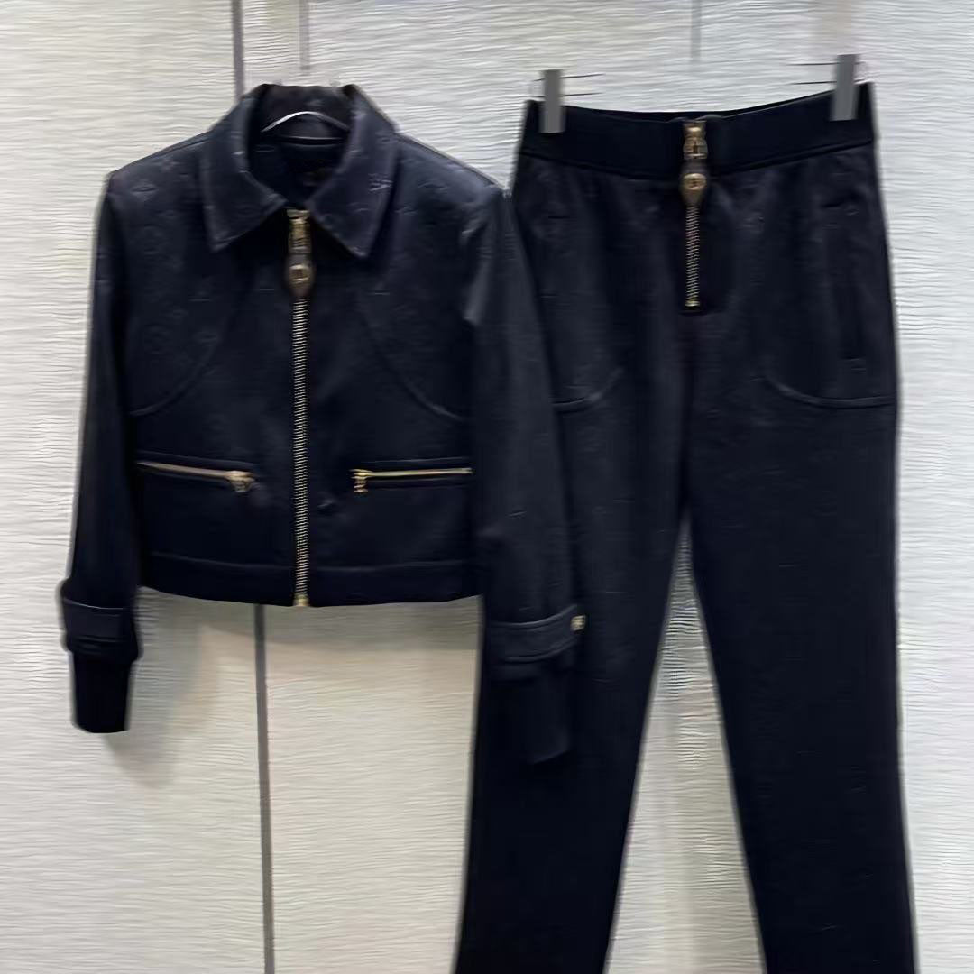 25ss Designer Autumn-Winter New Women&#039;s Set, High Quality Women&#039;s Jacket+Women&#039;s Pants, Jacquard Casual Women&#039;s Top Asian Size S