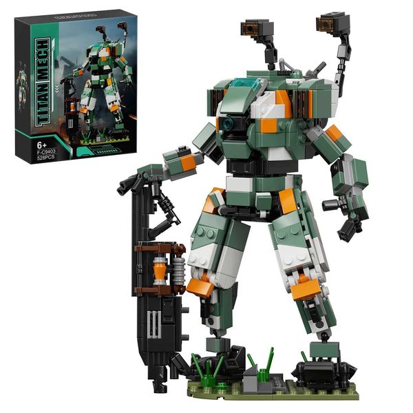 528Pcs Update Titan Mecha Model Building Blocks Suit Heavy Weapon Robots Model Bricks Assembly Toys Birthday Christmas GiftT250118