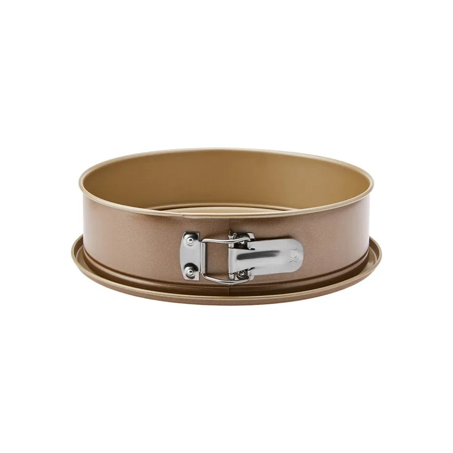 Karaca Hense Metal Springform Cake Tin, 3 Piece, 26cm, Brown Cream