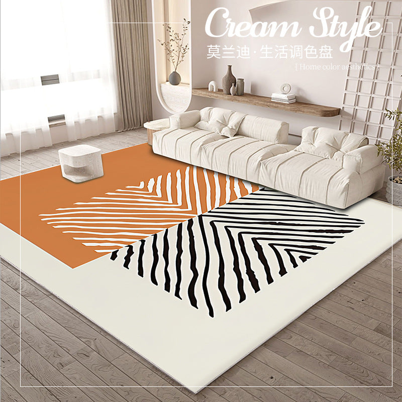 Living room carpet, Morandi color sofa, coffee table carpet, home full carpet, minimalist floor mat