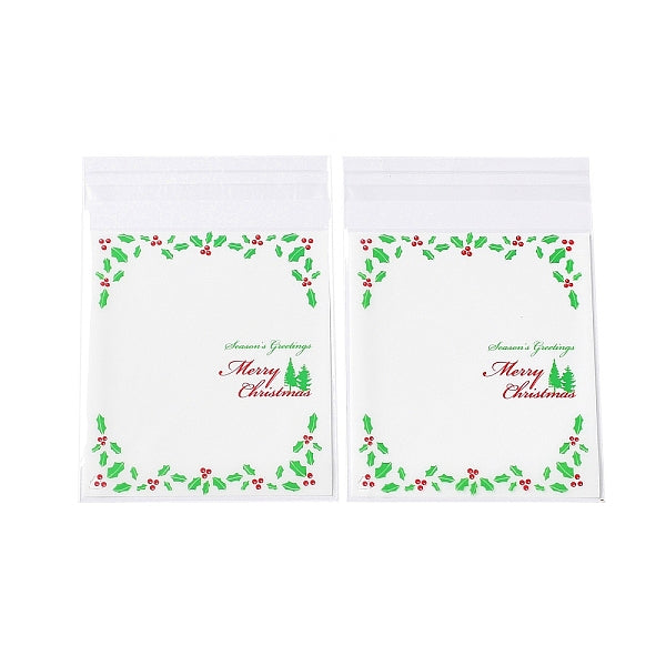 Christmas Theme Plastic Bakeware Bag