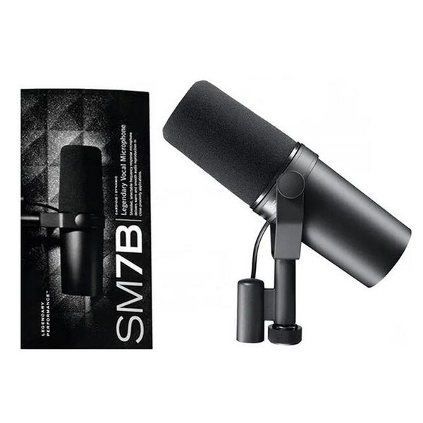 Hight Quality SM7B SM7DB Professional Cardioid Dynamic Microphone Studio Selectable Frequency Response Mic for Game TV Live Vocal Recording