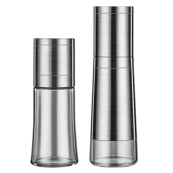 LFGB Certificate 304 Stainless Steel Spice Mill Ceramic Rotor Well Sealed Thickness Adjustable Pepper Salt Cumin Grinder 240909